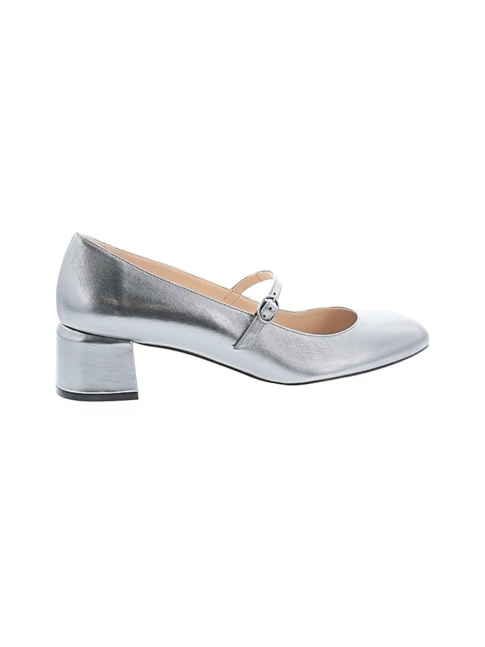 Stuart Weitzman Silver Metallic Mary Jane Heels *NWT*